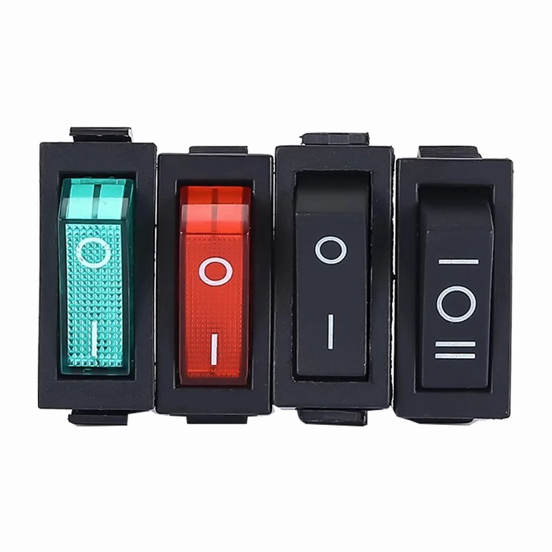 1PCS KCD3 Rocker Switch ON-OFF ON-OFF-ON 2 Position 3Pins Electrical equipment With Light Power Switch 16A 250V / 20A 125V AC thumbnail 6