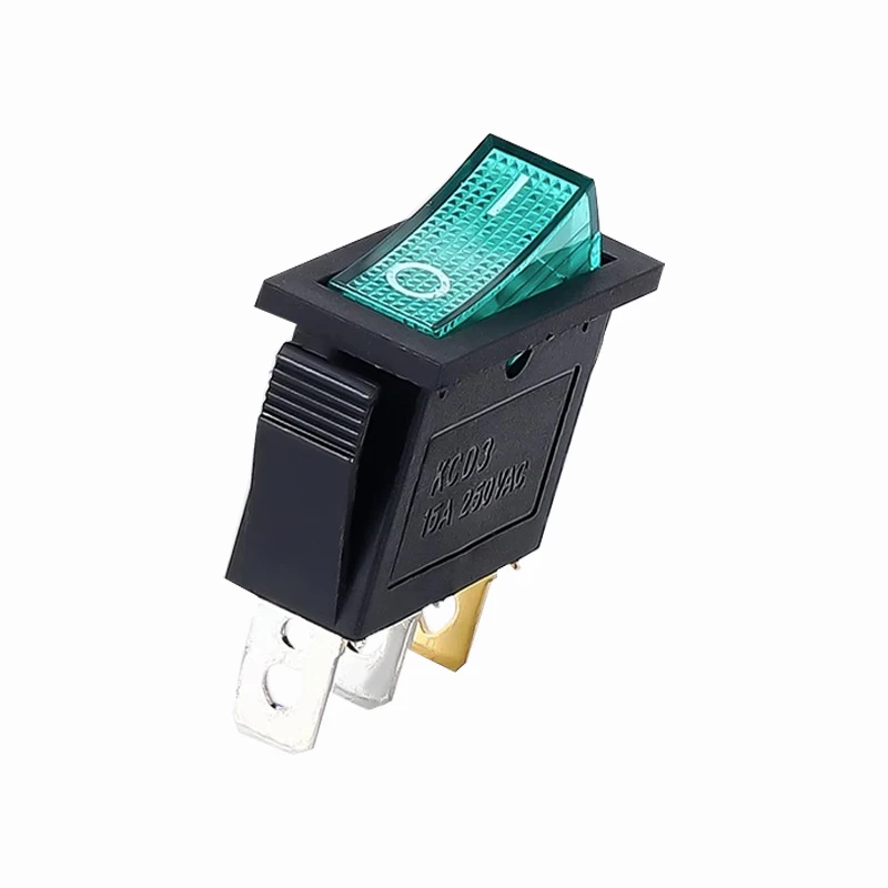 1PCS KCD3 Rocker Switch ON-OFF ON-OFF-ON 2 Position 3Pins Electrical equipment With Light Power Switch 16A 250V / 20A 125V AC thumbnail 5