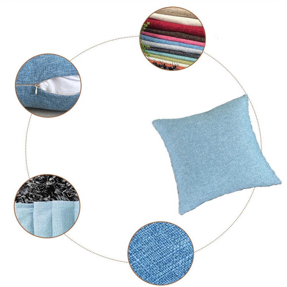 Sofa Cushion Cover 30x50/40x40/45x45/40x60/50x50/55x55/60x60cm Home Hotel Decorative Throw Pillow Case thumbnail 3