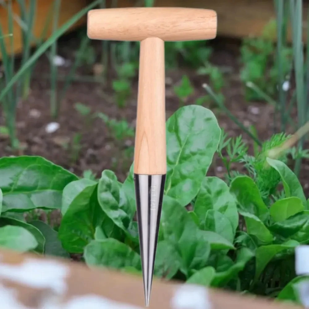 Home Gardening Wooden Planting Seeds And Bulbs Tools Hand Digger Seedling Remover Seedling Lifter Seed Planter Tool thumbnail 3