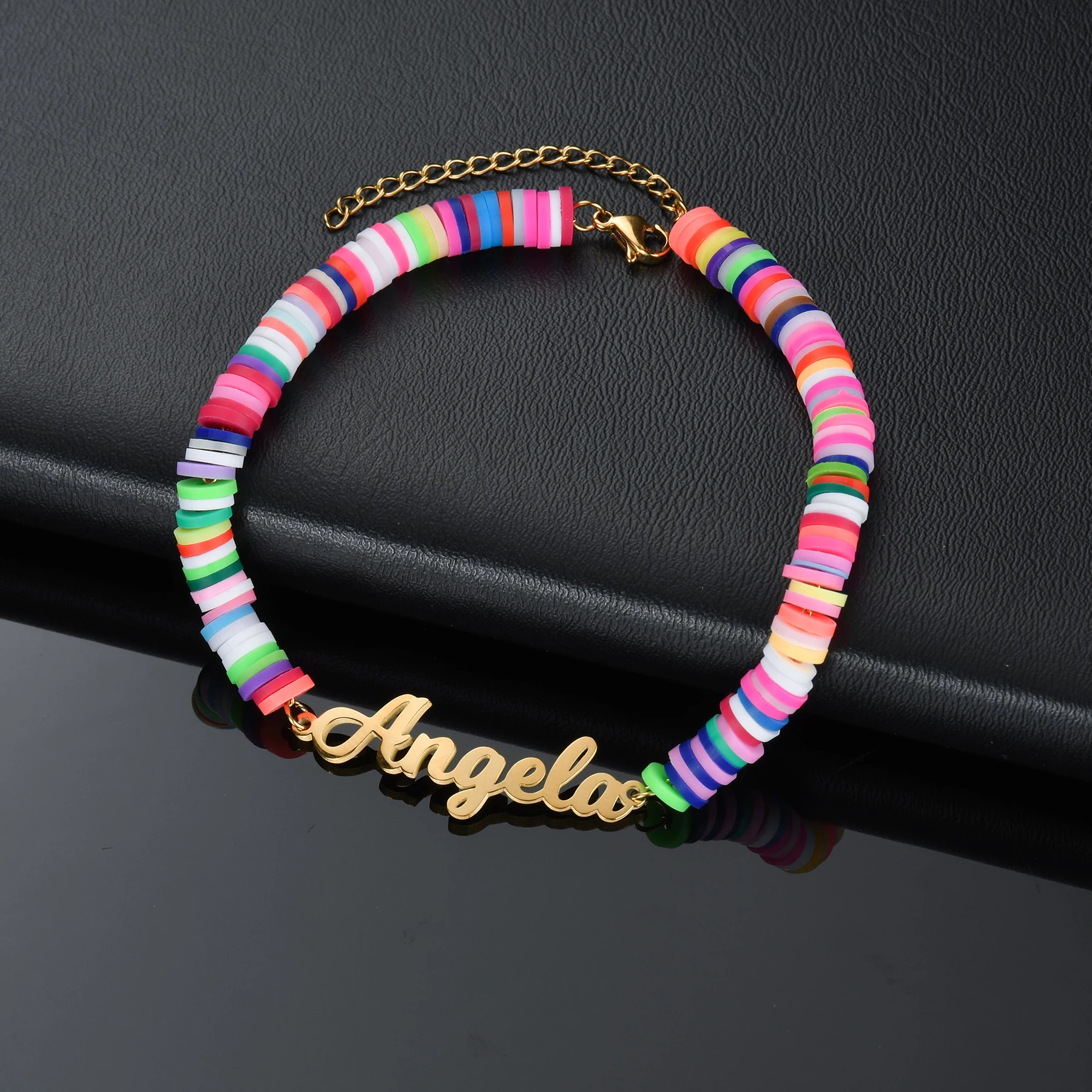 Atoztide Personalized Custom Name Bracelet for Women Men Stainless Steel 10mm Cuban Chain Nameplate Handmade Bangle Jewelry Gift thumbnail 4