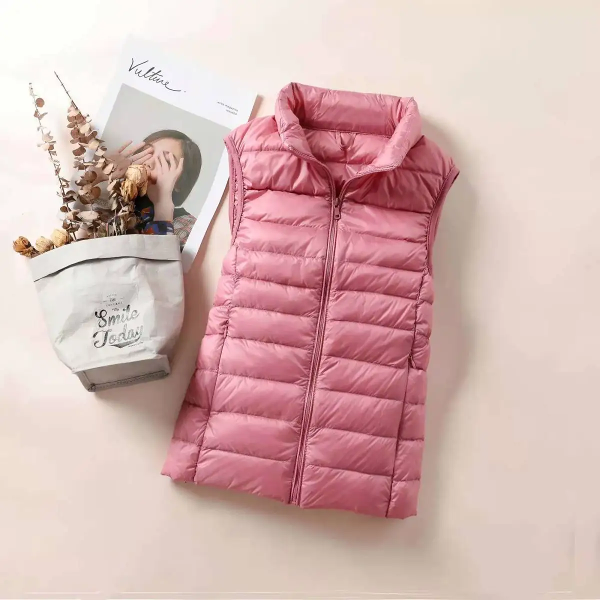 New 2026 Women Women Ultra Light Down Vests Slim Sleeveless Jacket Portable Girl Lightweight Windproof Waistcoat thumbnail 4