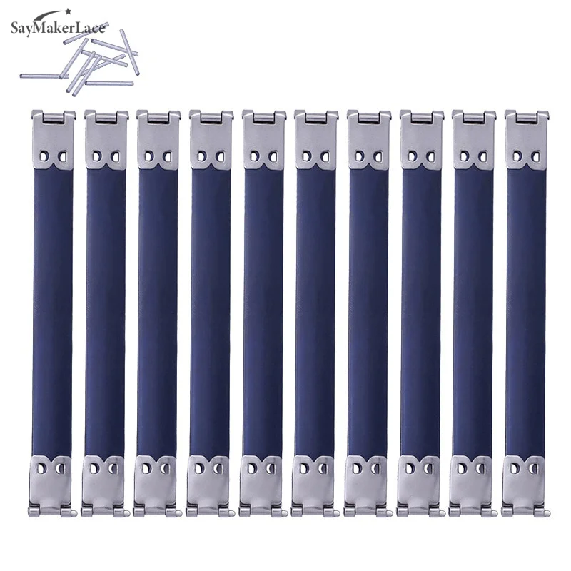 New 10Pcs Metal Internal Flex Frames Clasp Lock Bag Purse Handbag Handle Replace Hinges Spring Clip Vintage Sewing Accessor thumbnail 3
