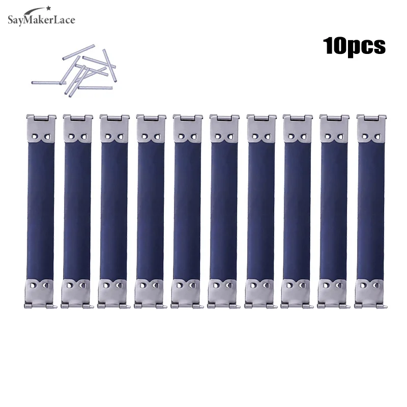 New 10Pcs Metal Internal Flex Frames Clasp Lock Bag Purse Handbag Handle Replace Hinges Spring Clip Vintage Sewing Accessor thumbnail 2