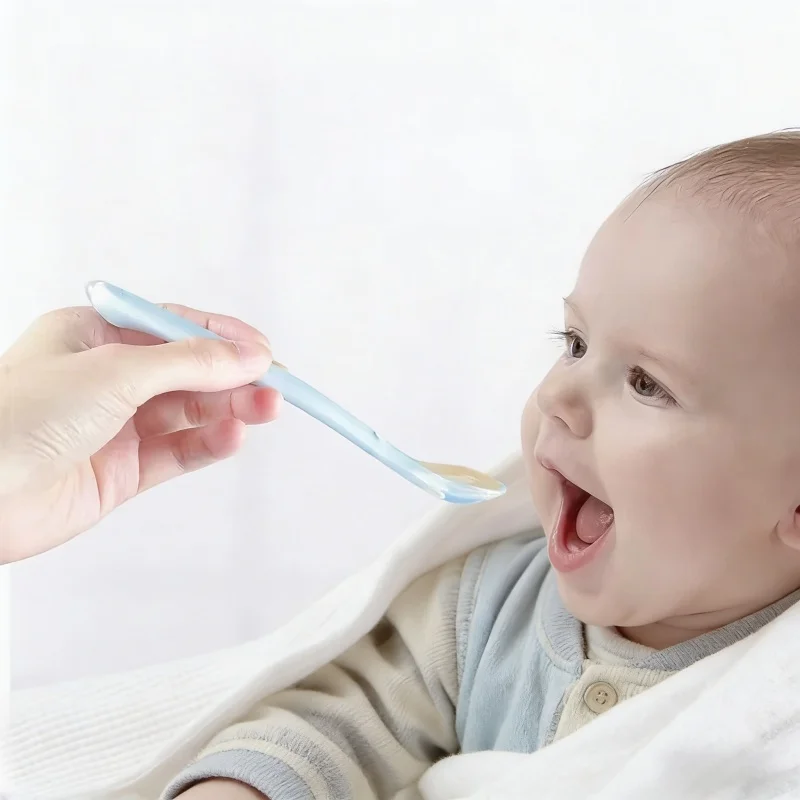 Soft Silicone Baby Spoon Toddler Complementary Food Feeding Training Spoon for Infants Soft Tip Spoon Children's Tableware thumbnail 6