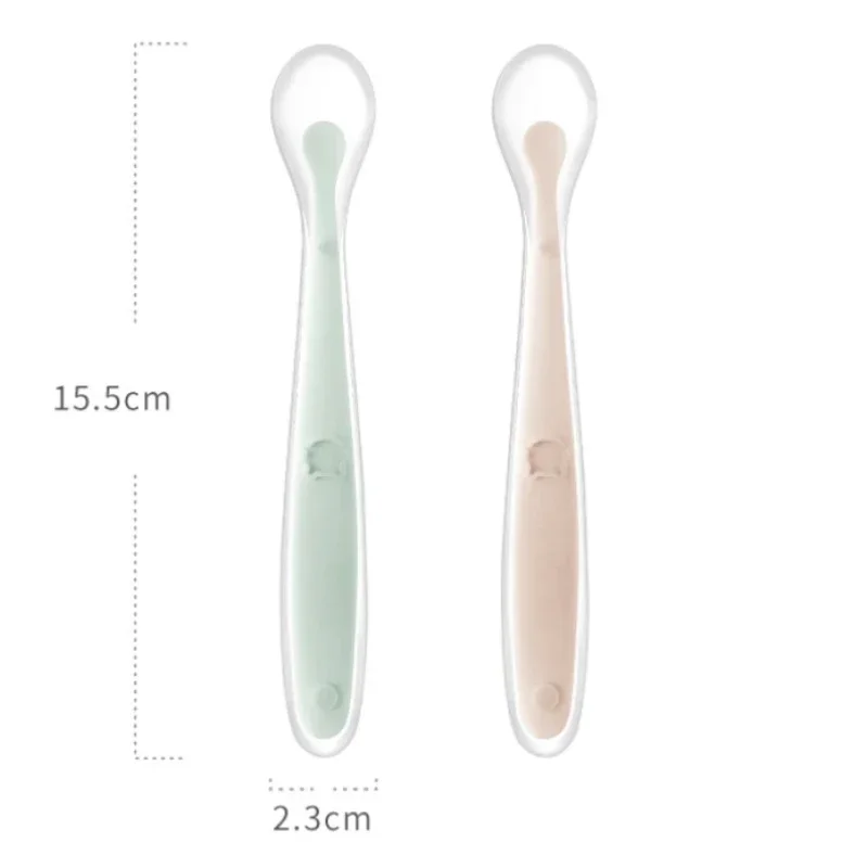 Soft Silicone Baby Spoon Toddler Complementary Food Feeding Training Spoon for Infants Soft Tip Spoon Children's Tableware thumbnail 5