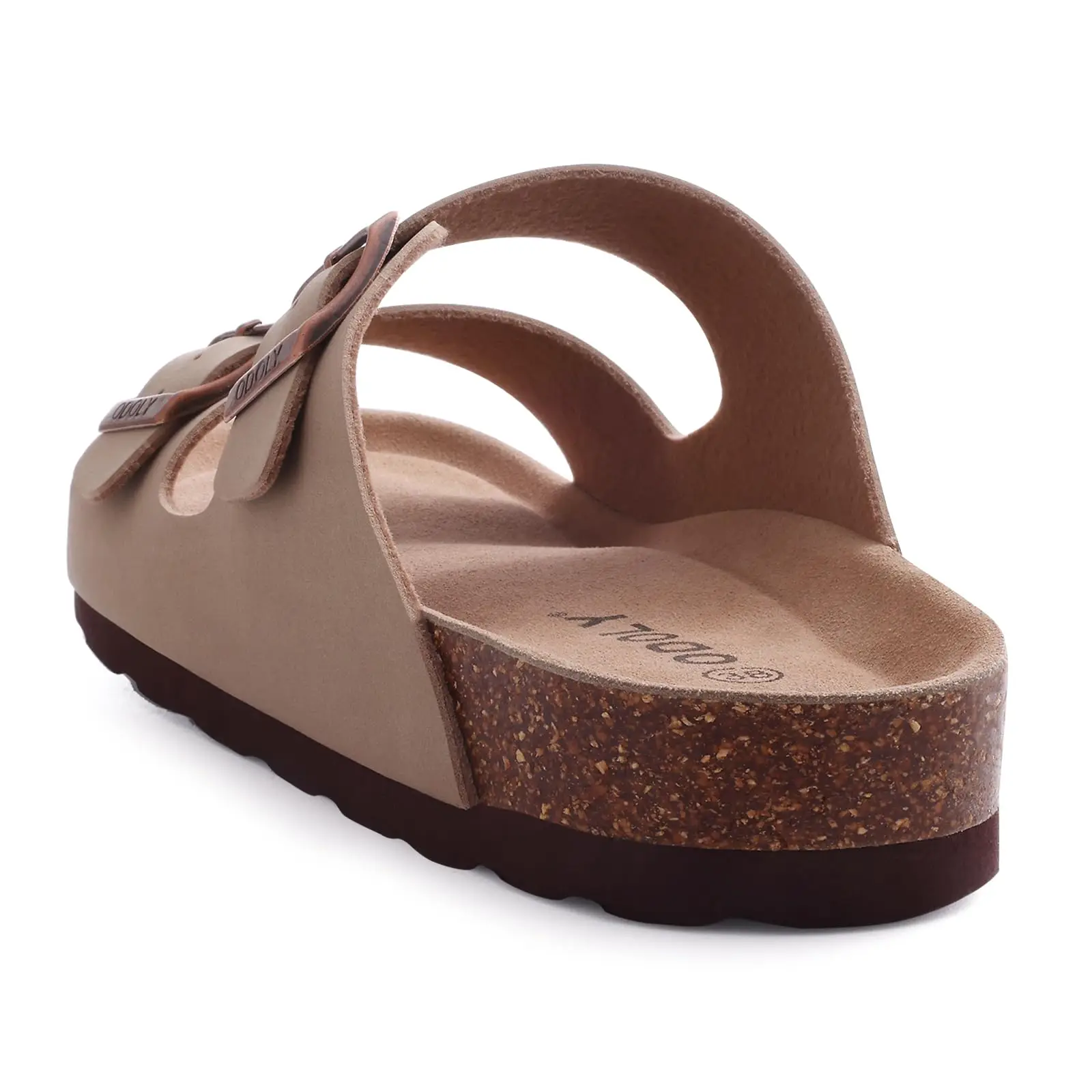 Litfun Women's Cork Footbed Slide Sandals Classic Summer Beach Slippers For Men Slip-on Cork Sandals With Adjustable Buckle 2024 thumbnail 4