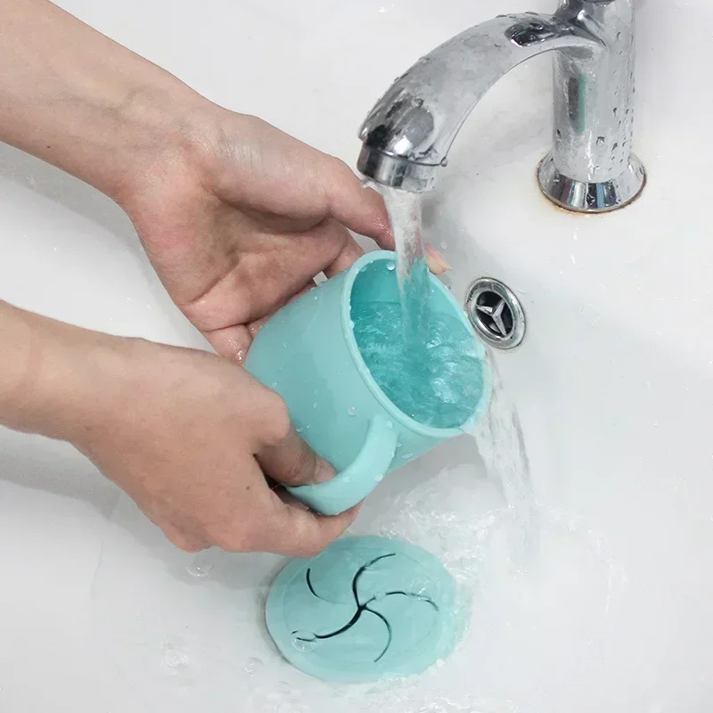 Kids Cup Silicone Food Storage Box Solid Color Baby Sippy Cup Portable Children Snacks Container with Lid Scale BPA Free 200ml thumbnail 4