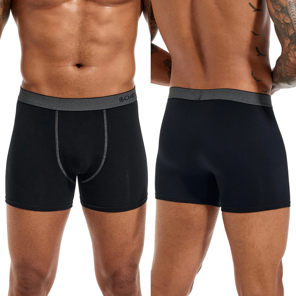 5pcs Pack 2023 Men Panties Cotton Underwear Male Brand Boxer And Underpants For Homme Luxury Set Sexy Shorts Box Slip Kit Gym thumbnail 3