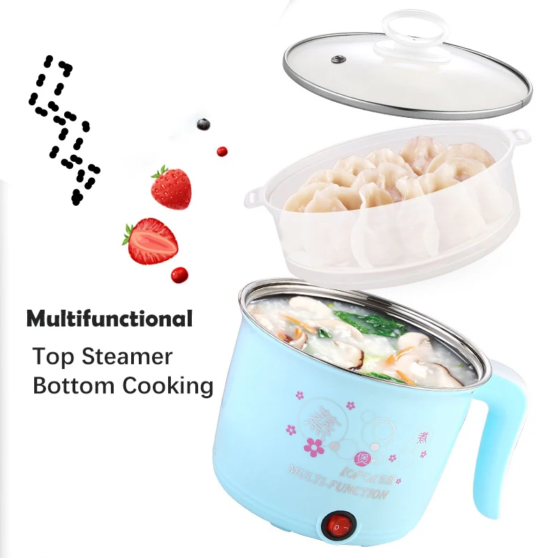 Electric Cooker Home Multifunction Hot Pot 1-2 People Heating Pan Cooking Pot Machine Mini Rice Cooker Kitchen Appliances thumbnail 2