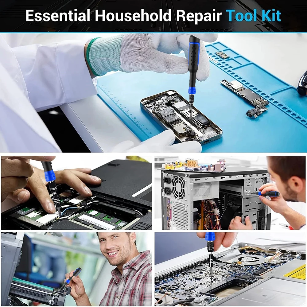 115/122/160 In 1 Precision Screwdriver Sets, Computer Repair Kit with Mini Wrench and Screw Remover,For Tablets,Watches,Iphones thumbnail 4