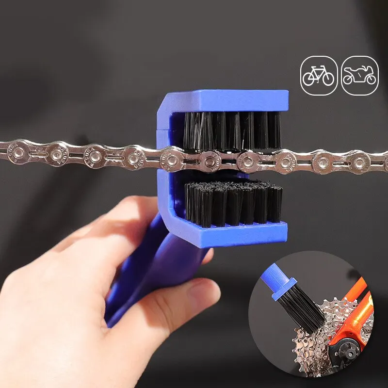 Portable Chain Cleaner Motorcycle Road Bike Chain Clean Brush Bicycle Clean Motorcycle Tools Chain Cleaner Maintenance Tool thumbnail 3