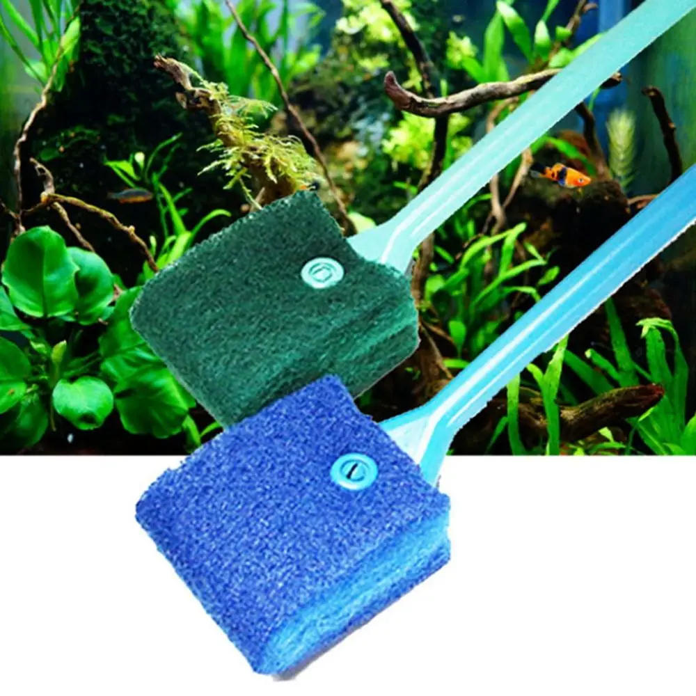 Aquarium Cleaning Brush Plastic Sponge Glass Algae Cleaner Aquarium Fish Tank Accessories thumbnail 2