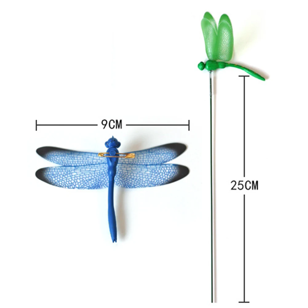 10pcs Simulation Dragonfly Stakes Waterproof Garden Decoration Patio Decoration Home Decoration Classroom Teaching Tools thumbnail 6