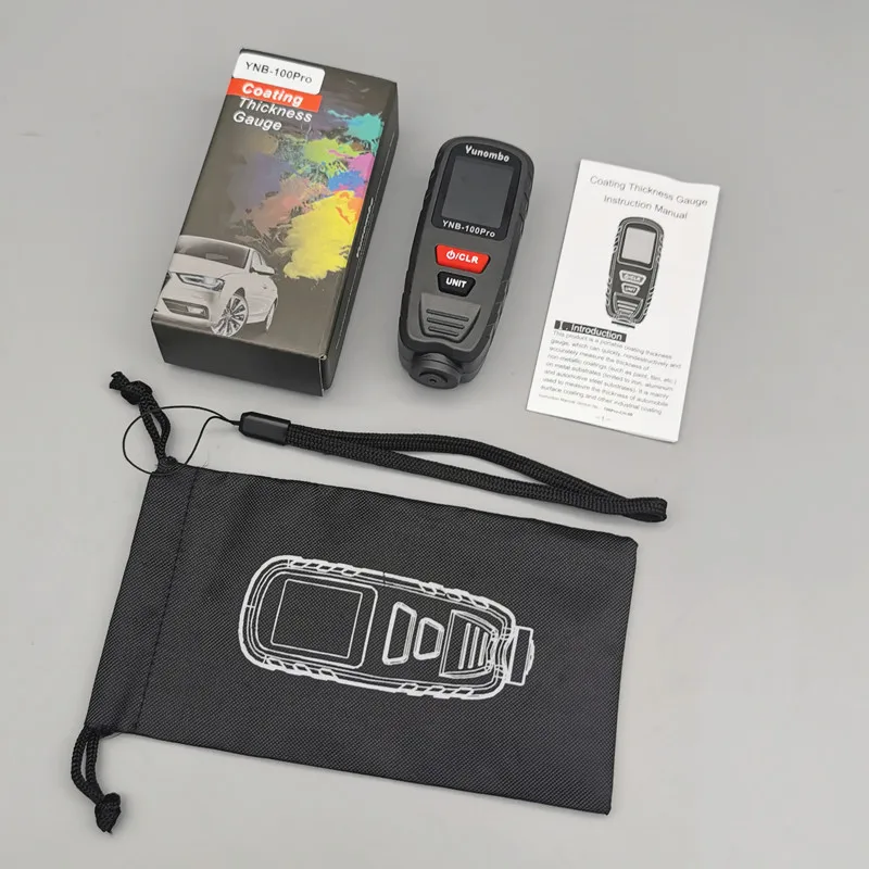 Yunombo New Release YNB-100Pro Fe nFe Fe+Zn Mini Film Thickness Meter Coating Thickness Gauge Car Paint Thickness Tester thumbnail 6