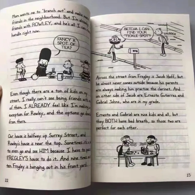 8 Books/set 1-8/9-16 Diary of Wimpy Kid English Book Diary of Wimpy Kid Children's Fiction Books thumbnail 5