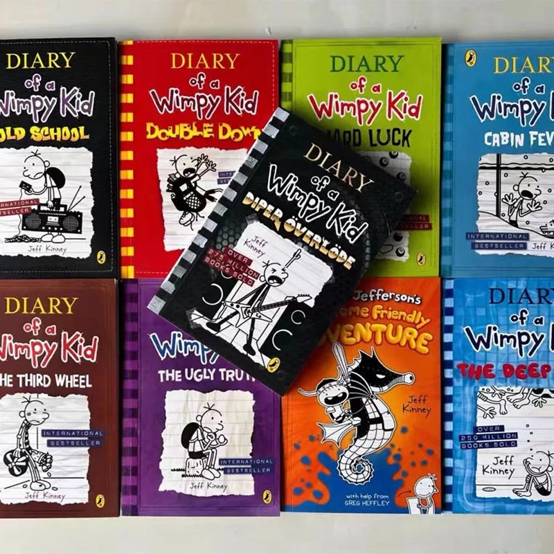 8 Books/set 1-8/9-16 English Diary of A Wimpy Kid Comic Novel Storybook Children Reading Literature Gift thumbnail 4