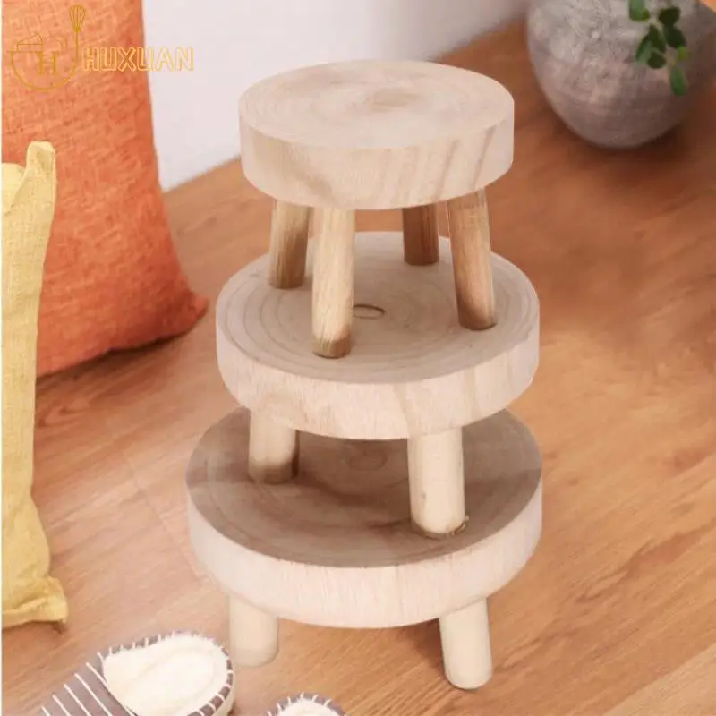 New Wooden Plant Stand Flower Pot Base Holder Stool Garden Flower Display thumbnail 5