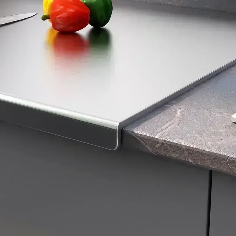 316 stainless steel panel and chopping board, kitchen household thickened double sided extra large kneaded surface cutting board thumbnail 4