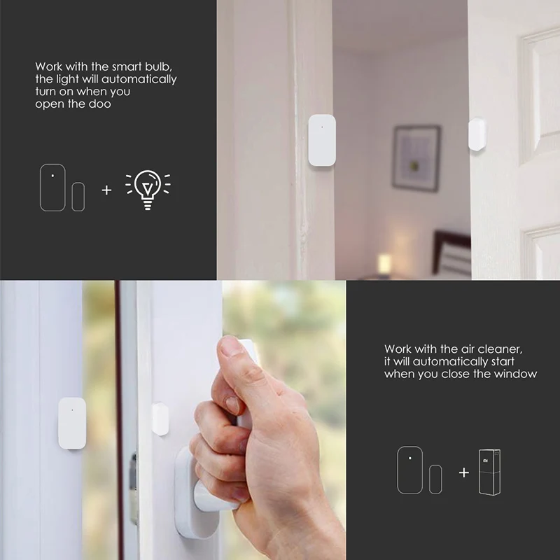 Aqara Door Window Sensor Zigbee Wireless Connection Smart Mini Door Sensor Work With APP HomeKit Mi Home For Xiaomi Smart Home thumbnail 2