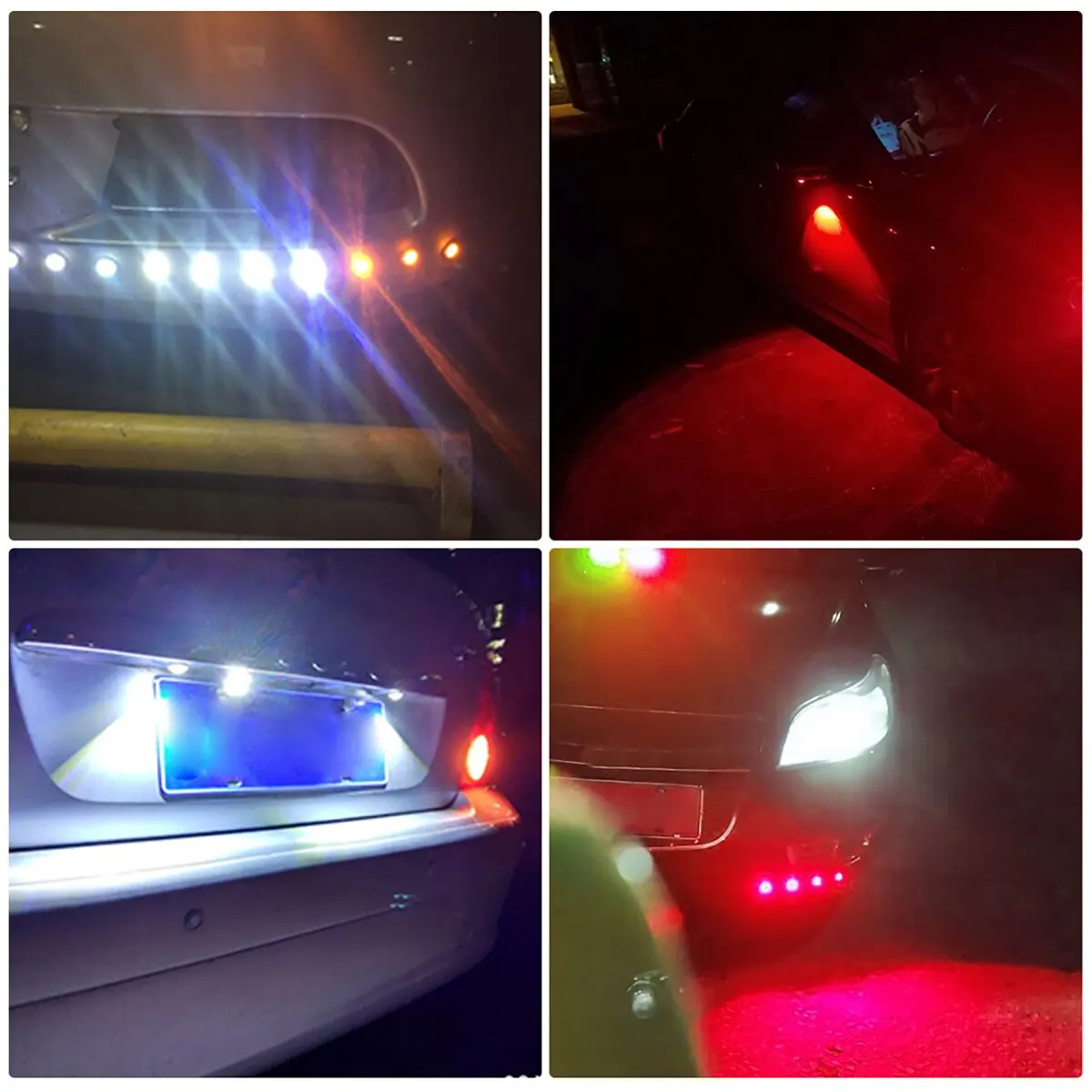 2PCS Motorcycle LED Eagle Eye Light Turn Signal Indicator Super Bright Led Motorbike Auto Rear Tail Brake Lamp Fog Driving Light thumbnail 5