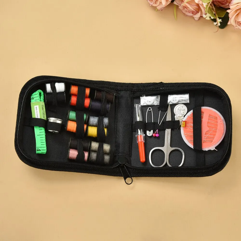 10 Needle Portable Mini Travel Household Sewing Box Set Sewing Kit Storage Bags Sundries Organizer Home Tools Sewing Accessories thumbnail 2