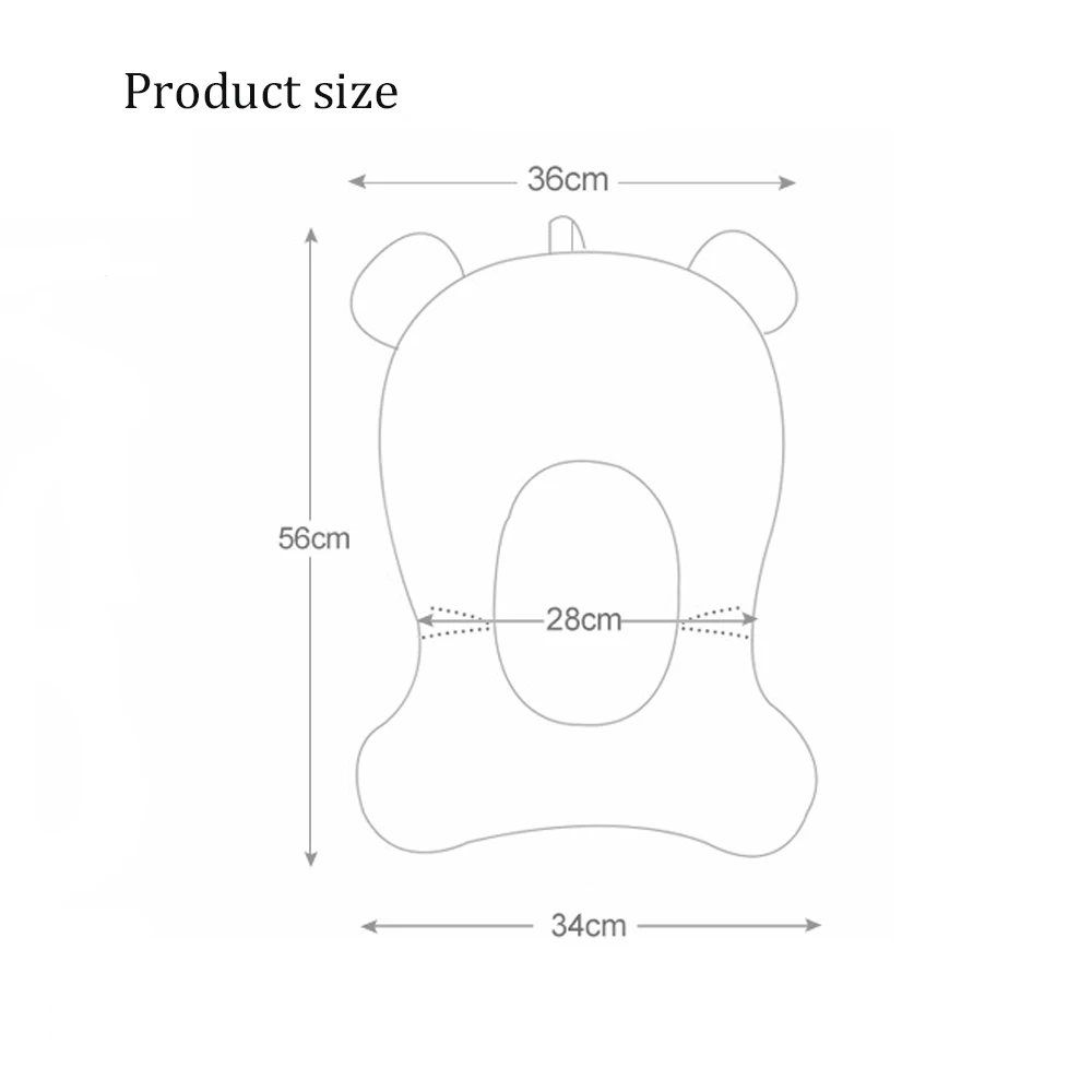 Baby Bath Seat Support Mat  Infant Anti-Slip Soft Comfort Body Cushion Foldable Baby Bath Tub Pad Chair Newborn Bathtub Pillow thumbnail 6
