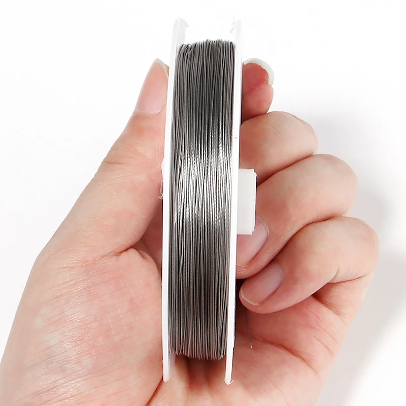 SAUVOO 1Roll Stainless Steel Bead Wire 0.3-1mm Beading Cord String Craft Bailing Sculpting Wire For Jewelry Making DIY Handcraft thumbnail 4