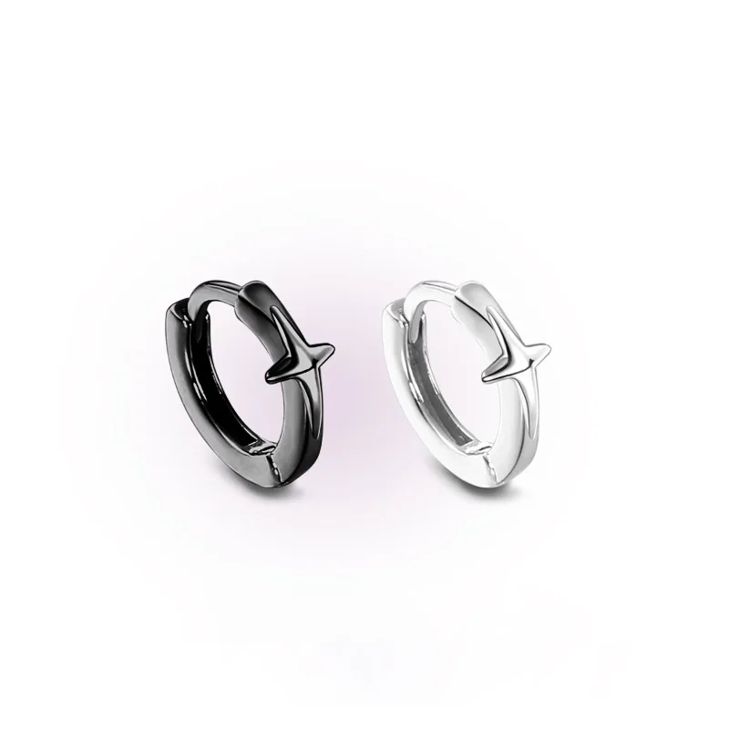 VENTFILLE 925 Sterling Silver Star Earring for Women Girl Personal Originality Trend Hip Hop Neutral Jewelry Gift Dropshipping thumbnail 6