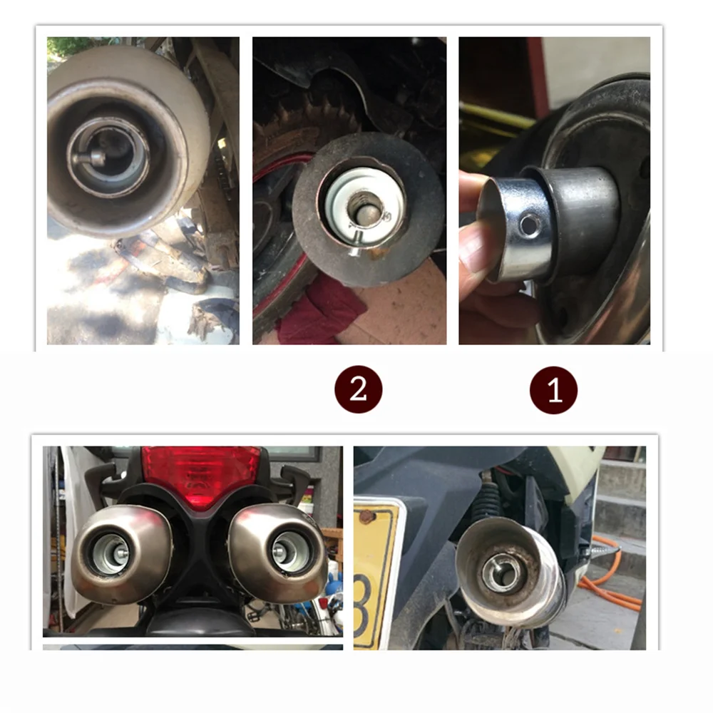 Modified exhaust pipe motorcycle muffler for SUZUKI GT250 GT550 RG500 RGV250 GSXR1100 GSXR400 thumbnail 6