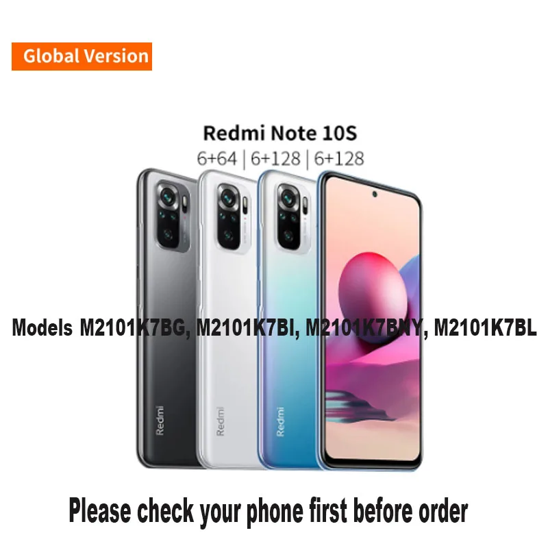 6.43" New For Xiaomi Redmi Note 10 10S Middle Frame Front Bezel Back Housing Case Mid Plate 4G Replacement thumbnail 4
