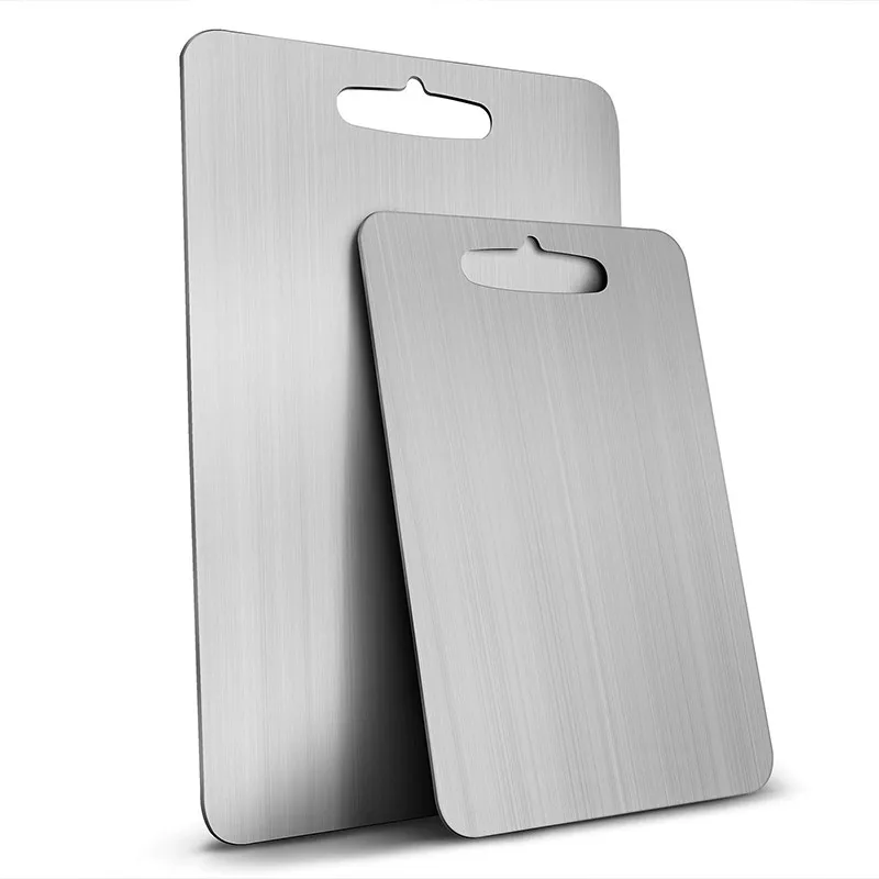 Cutting Boards Bar Family Friends Dining Chopping Board Gadgets Stainless Steel Tools Double-Sided Use High-Quality Materials thumbnail 5