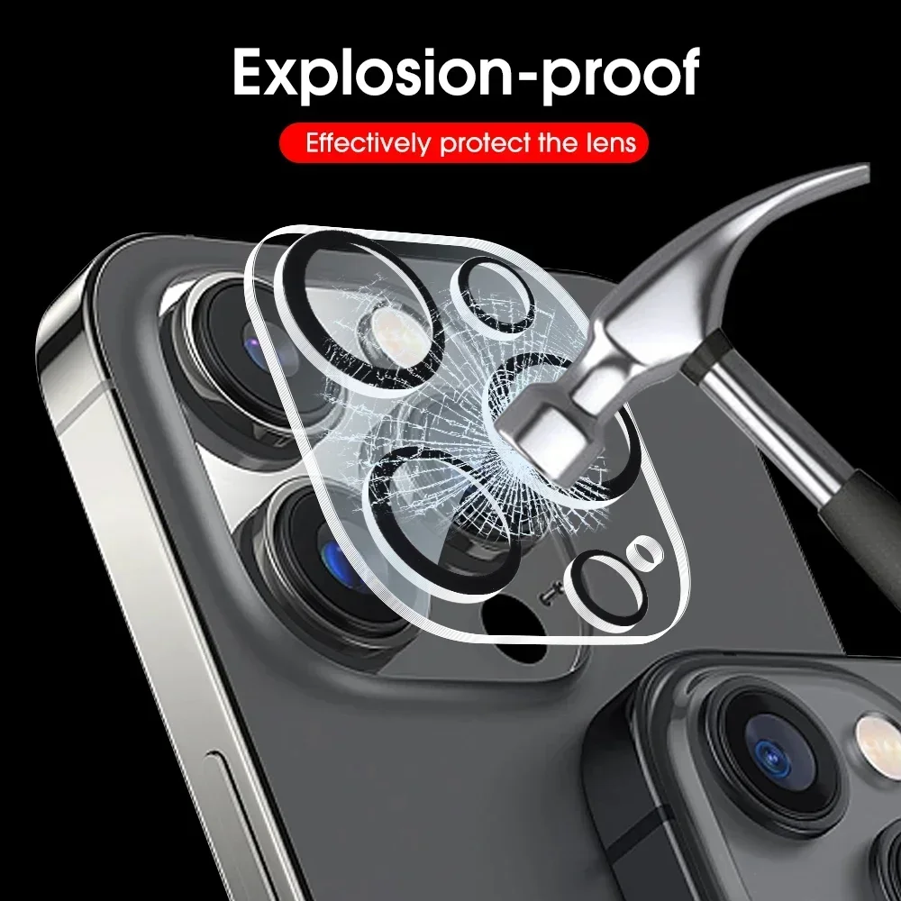 4/1PCS HD Back Camera Tempered Glass For iPhone 13Mini 13 14 15 16 17 Pro Max Rear Len Screen Protectors Anti-scratch Glass Film thumbnail 4
