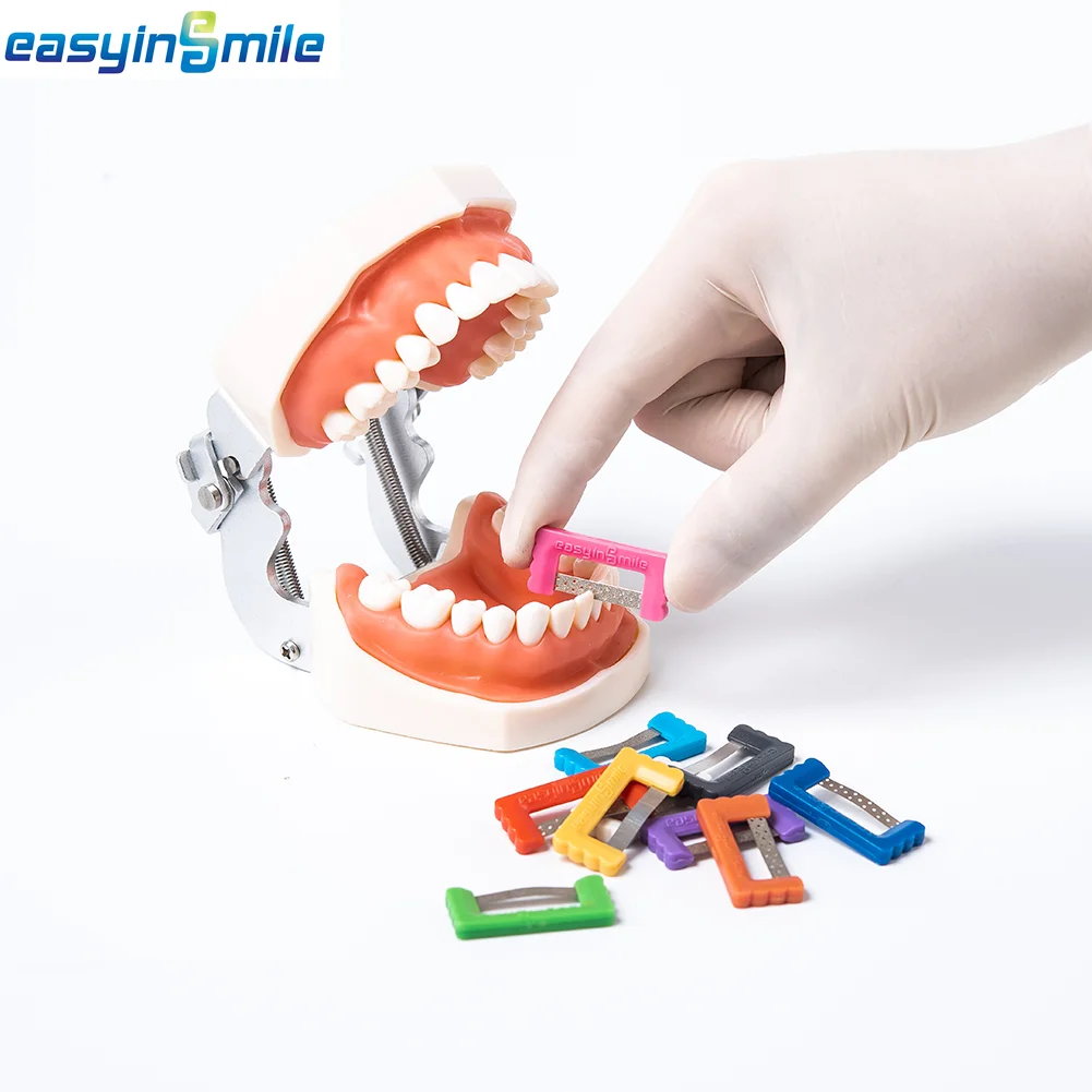 10 Size EASYINSMILE Dental IPR Orthodontics Kit Reciprocating Interproximal Reduction Strips Polish Dentistry Enamel Reduce Saw thumbnail 6