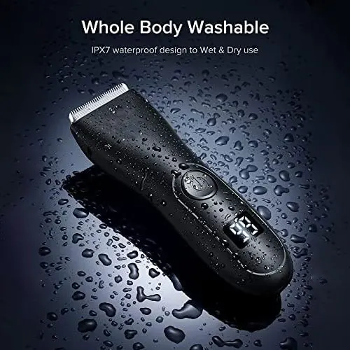 Mens Body Hair Trimmer Balls Shaver for sensitive areas Hair Removal Bikini Trimmer Groin & Body Shaver Groomer Arm Beard Razor thumbnail 4