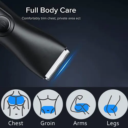 Mens Body Hair Trimmer Balls Shaver for sensitive areas Hair Removal Bikini Trimmer Groin & Body Shaver Groomer Arm Beard Razor thumbnail 3