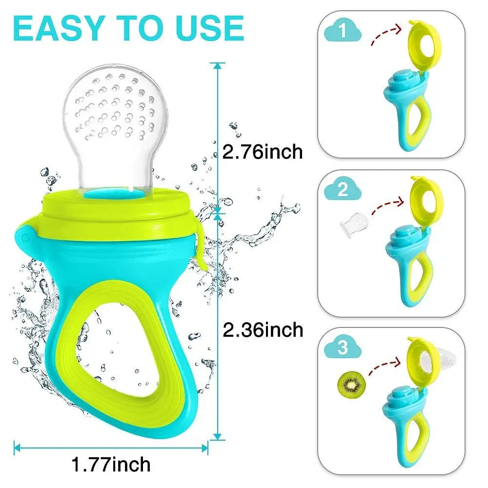 Squeezing Feeding Bottle Cup Silicone Newborn Baby Pacifier Training Rice Spoon Infant Cereal Food Supplement Feeder Tableware thumbnail 2