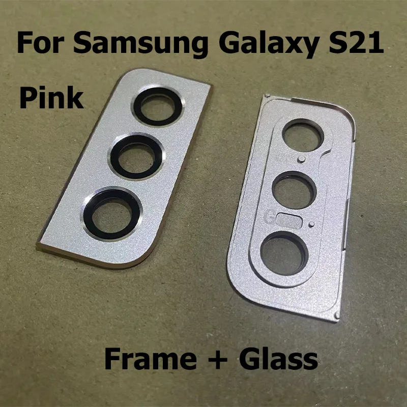 Back Camera Glass Lens For Samsung Galaxy S21 Plus Ultra FE 5G Rear Camera Glass Frame Cover With Adhesive Sticker Glue thumbnail 3