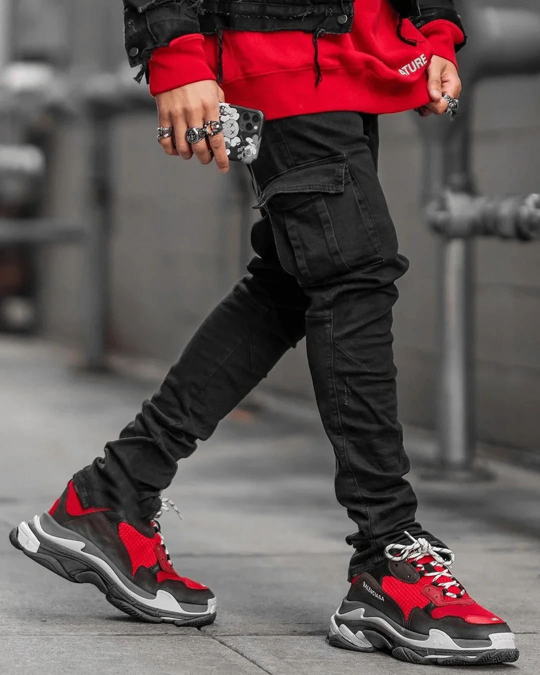 new Jeans Men Pants Wash Solid Color Multi Pockets Denim Mid Waist Cargo Jeans Plus Size Fahsion Casual Trousers Male Daily Wear thumbnail 5