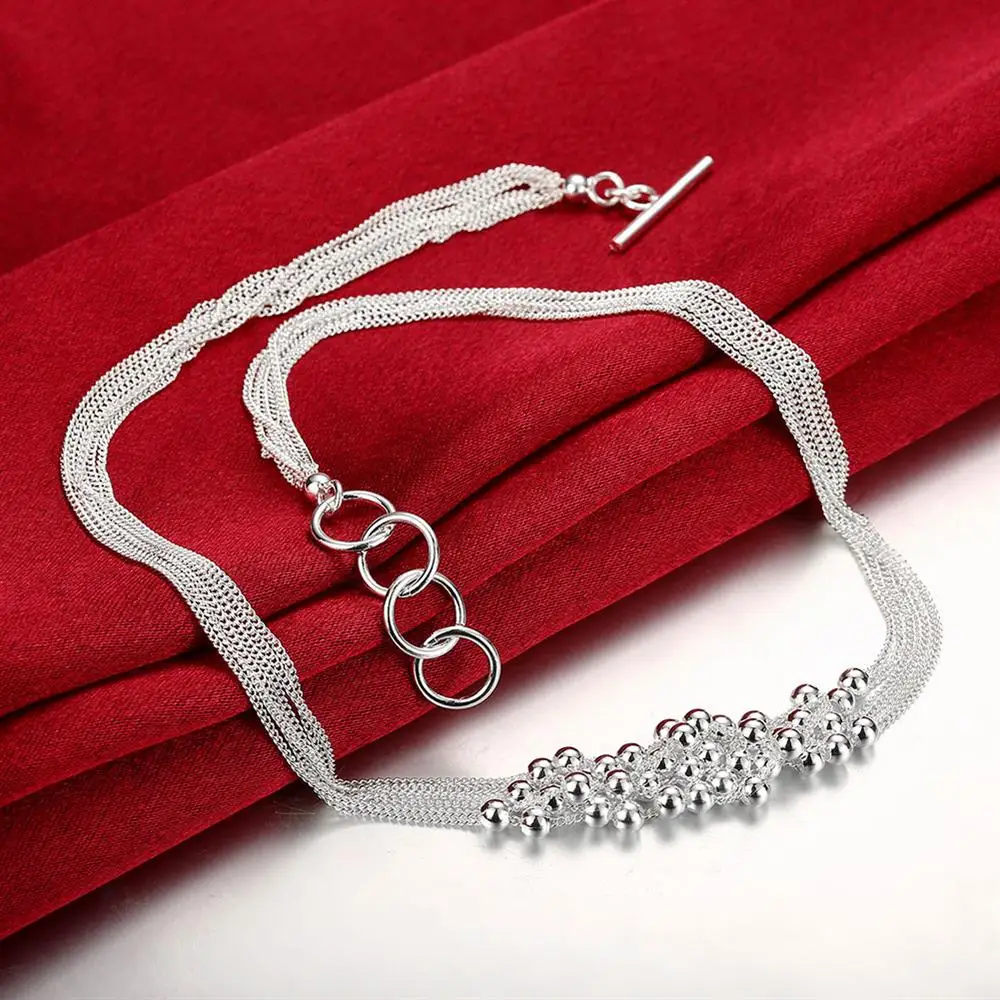 Popular brands 925 Sterling Silver Grape beads Bracelets necklaces earrings Jewelry set for women Fashion Party Christmas Gifts thumbnail 4