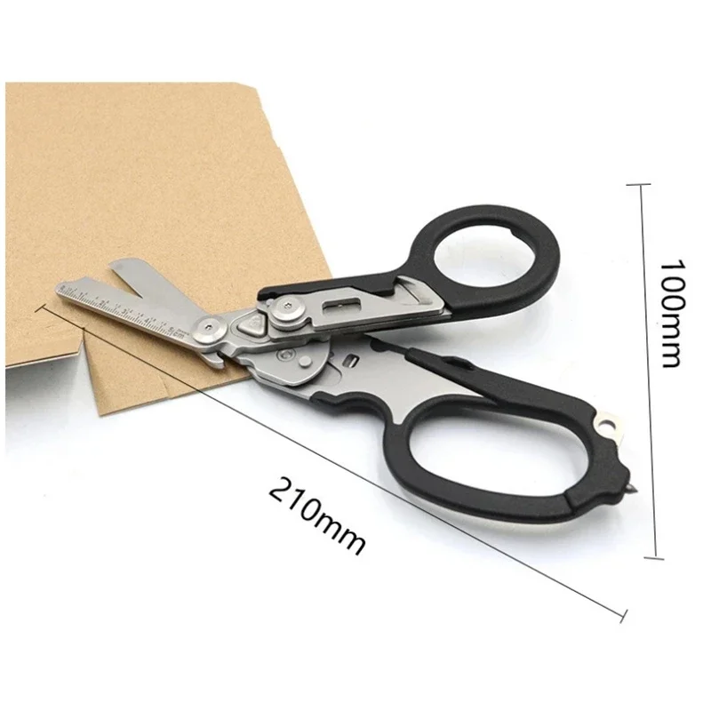 Multifunction Scissors Leatherman Raptors First Aid Expert Tactical Folding Scissors Outdoor Survival Tool Combination Gadget thumbnail 5