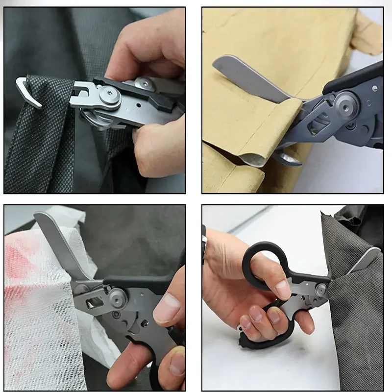Multifunction Scissors Leatherman Raptors First Aid Expert Tactical Folding Scissors Outdoor Survival Tool Combination Gadget thumbnail 2