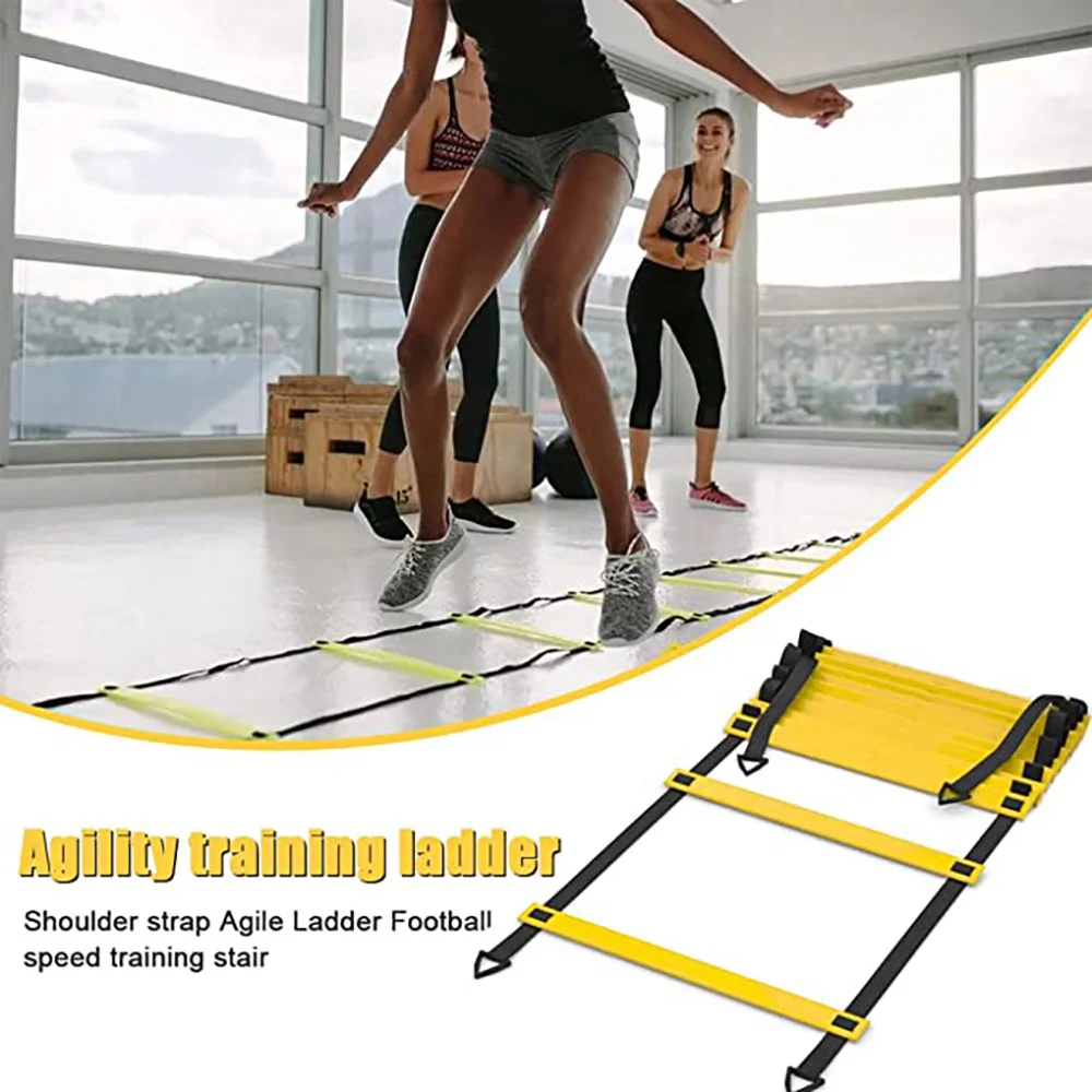 Agility Ladder Football Training Speed and Balance Training Footwork Nylon Strap Jumping Ladder Football Training Energy Ladder thumbnail 2