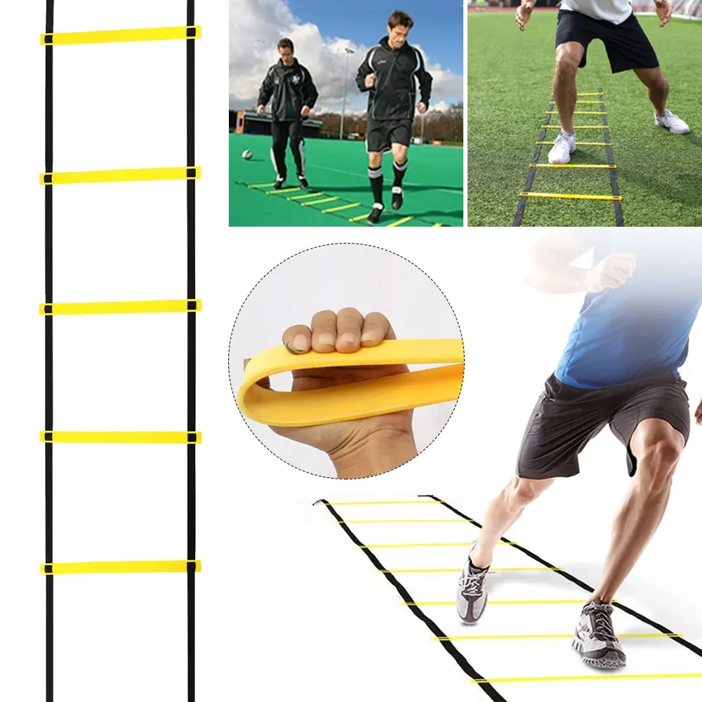 Agility Ladder Football Training Speed and Balance Training Footwork Nylon Strap Jumping Ladder Football Training Energy Ladder thumbnail 3
