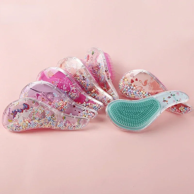 Cartoon Animal Baby Combs High Quality Anti-knot Hair Massager Kids Hair Brushes Hairdressing Comb for Children Adult Hair Care thumbnail 3