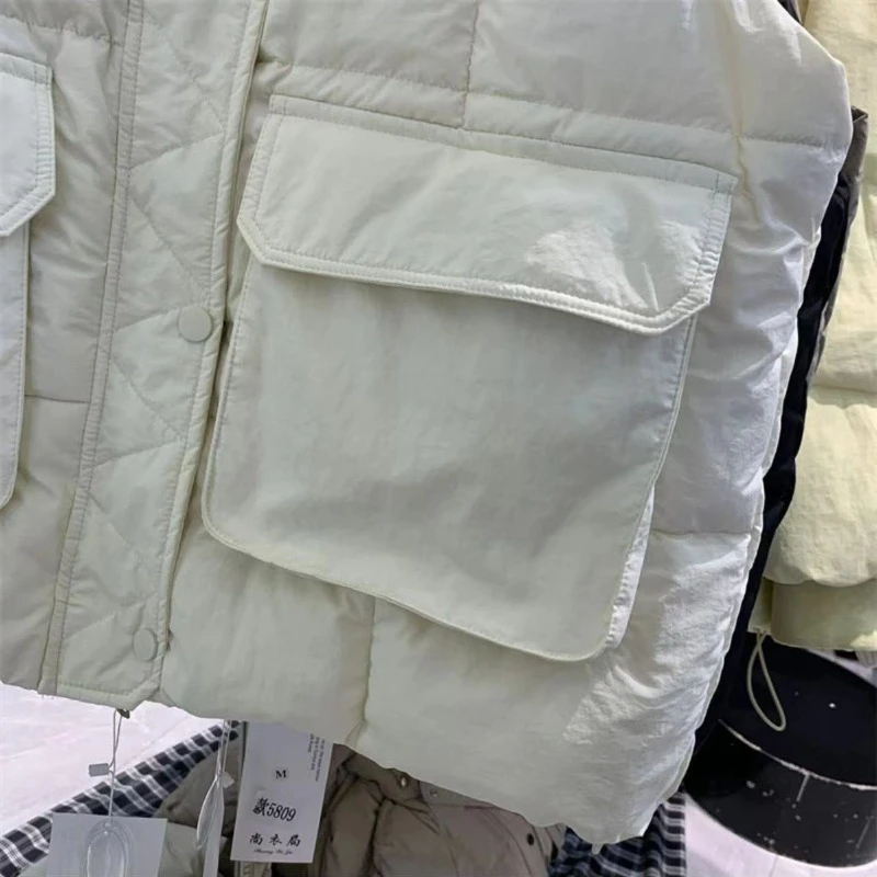 Down Cotton Vest Women Winter Warm Waistcoats Ladies Oversize Sleeveless Jackets Elegant Autumn Korean Windproof Warm Waistcoat thumbnail 5