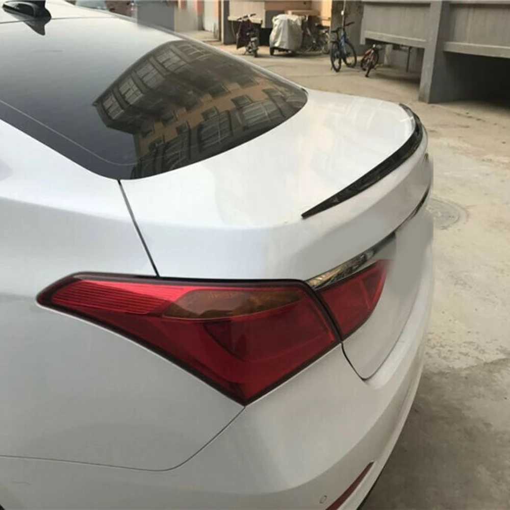 Car ABS Universal 1.2M BlackSpoiler Carbon Fiber Accessory Car Spoiler Soft Car Rear Roof Trunk Spoiler Rear Wing Lip Trim Stick thumbnail 3