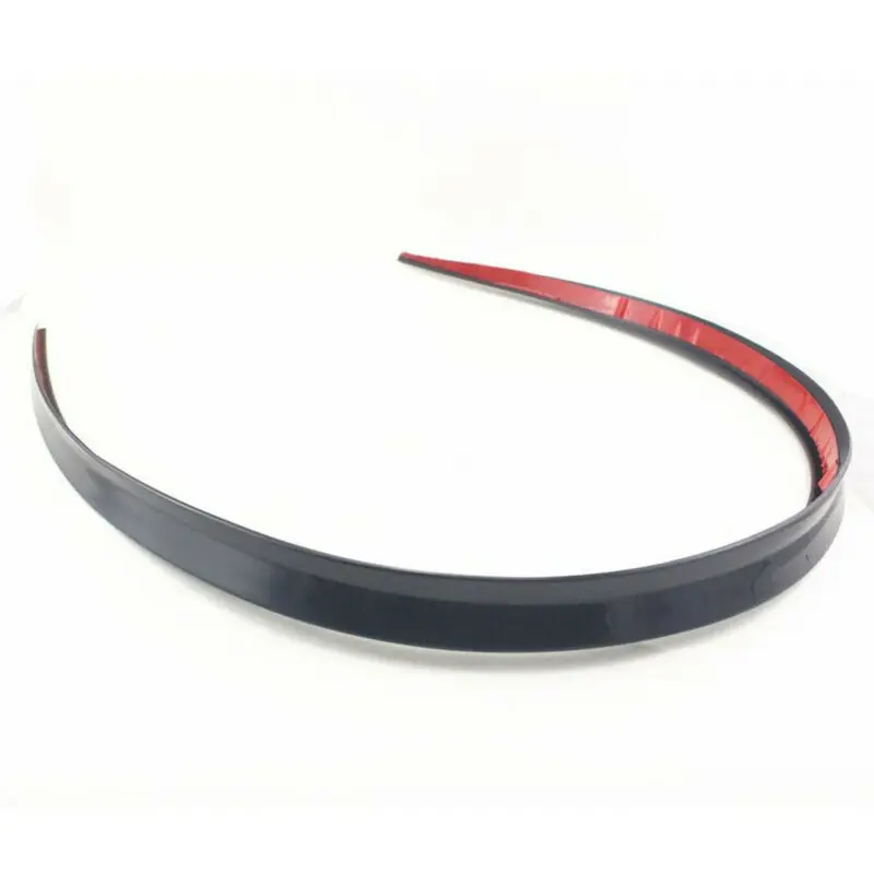 Car ABS Universal 1.2M BlackSpoiler Carbon Fiber Accessory Car Spoiler Soft Car Rear Roof Trunk Spoiler Rear Wing Lip Trim Stick thumbnail 5