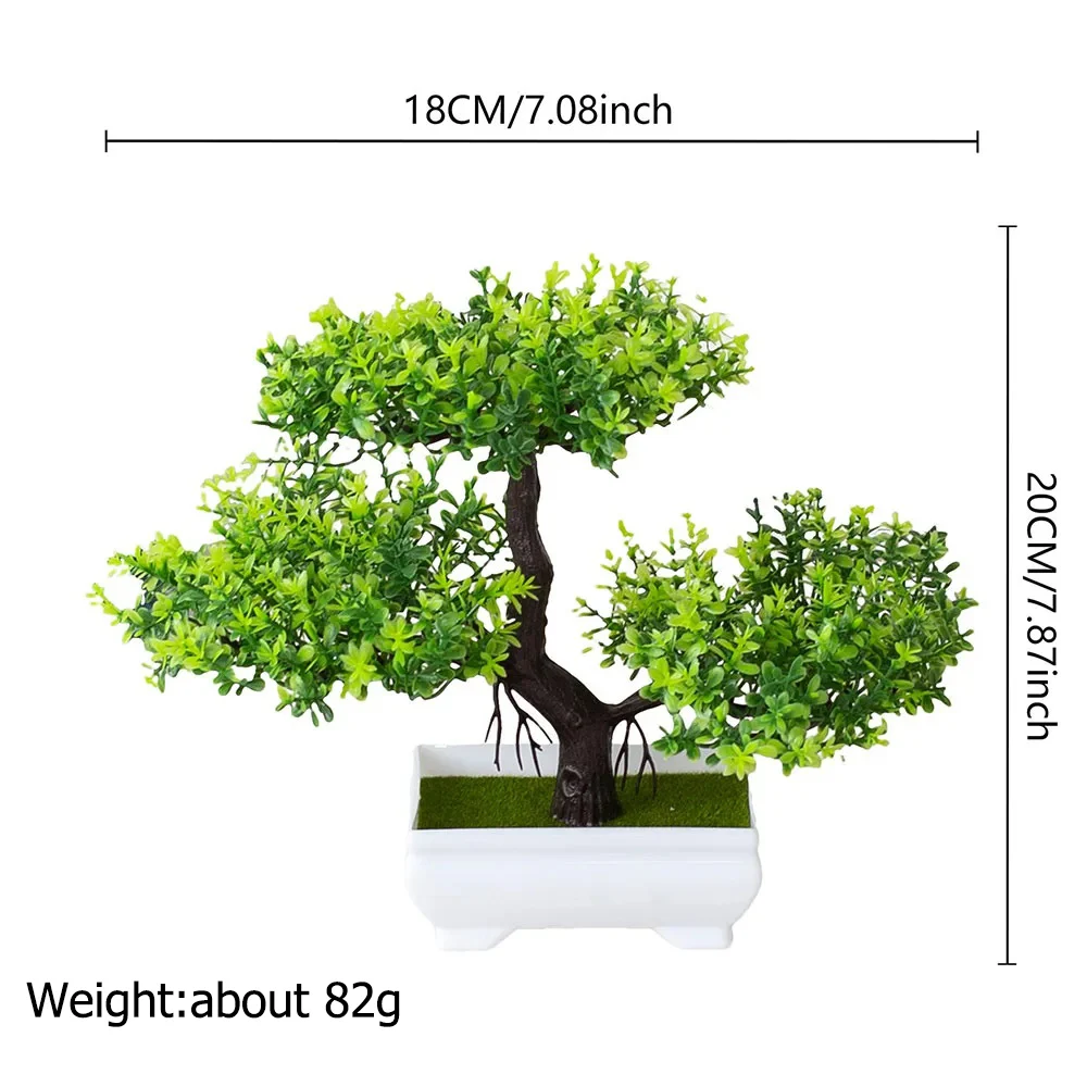 Artificial Plants Decoration Potted Bonsai Small Tree Pot Fake Plant Potted zen garden Ornaments Table Home Room Decoration thumbnail 3