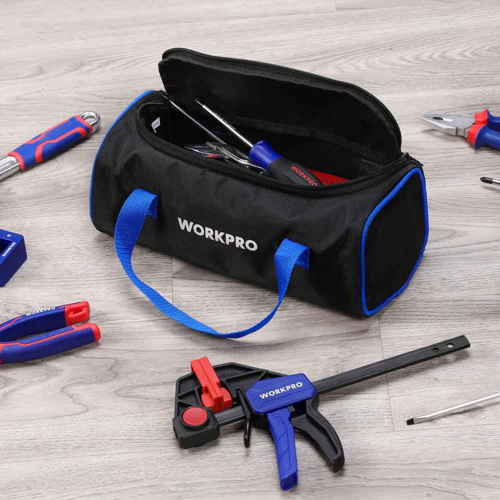 WORKPRO 12 Inch Handheld Multifunctional Tool Bag Electrician Kit Maintenance Tool Storage Bag Repair kit Storage Organize Bag thumbnail 6